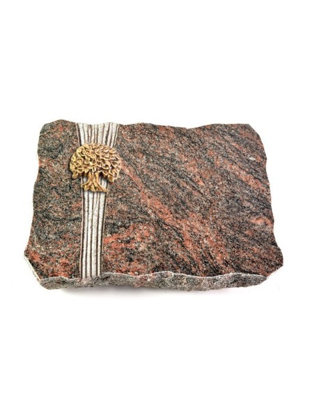 Grabplatte Himalaya Strikt Baum 3 (Bronze)