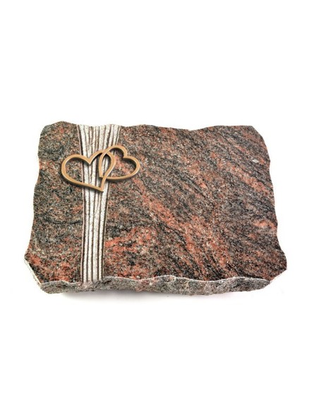 Grabplatte Himalaya Strikt Herzen (Bronze)