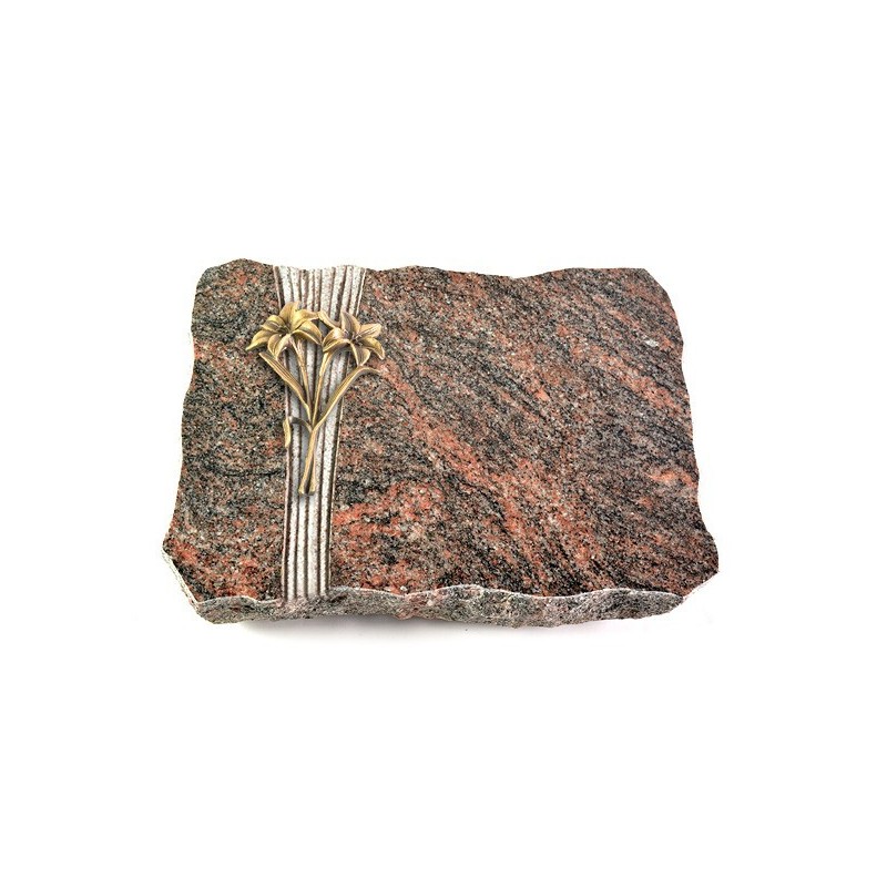 Grabplatte Himalaya Strikt Lilie (Bronze)