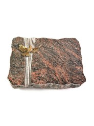 Grabplatte Himalaya Strikt Taube (Bronze)