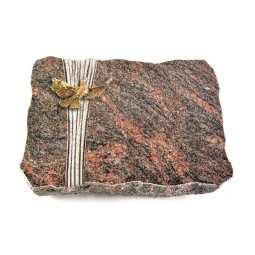 Grabplatte Himalaya Strikt Taube (Bronze)