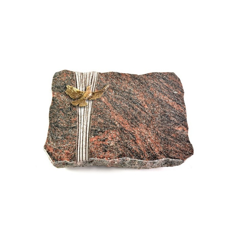 Grabplatte Himalaya Strikt Taube (Bronze)