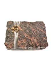 Grabplatte Himalaya Strikt Rose 4 (Bronze)