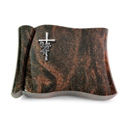 Grabbuch Voltaire/Aruba Kreuz/Rose (Alu)