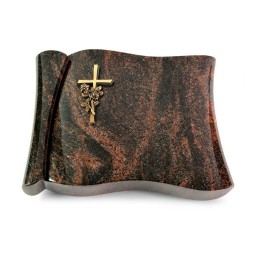 Grabbuch Voltaire/Aruba Kreuz/Rose (Bronze)