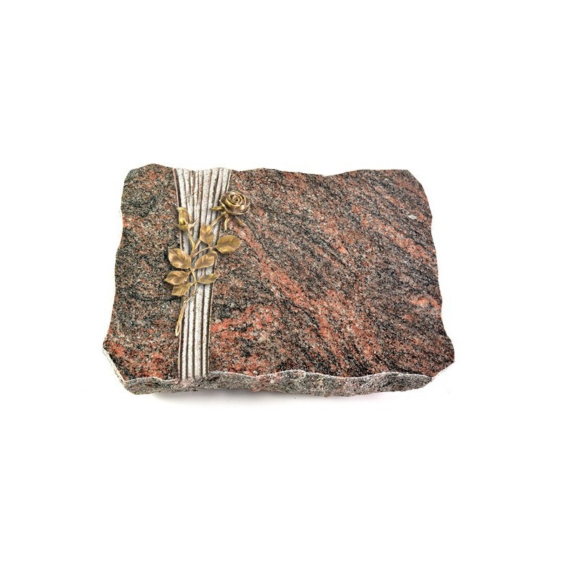 Grabplatte Himalaya Strikt Rose 13 (Bronze)