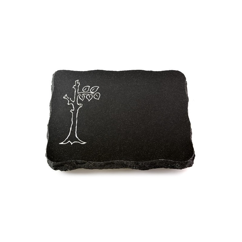 Grabplatte Indisch Black Pure Baum 2