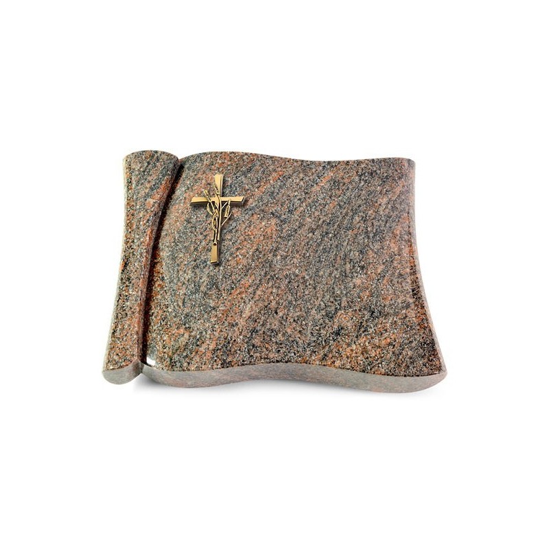 Grabbuch Voltaire/Himalaya Kreuz/Ähren (Bronze)