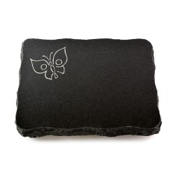 Grabplatte Indisch Black Pure Papillon