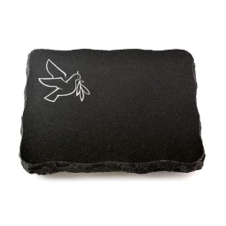 Grabplatte Indisch Black Pure Taube 1