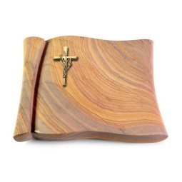 Grabbuch Voltaire/Rainbow Kreuz/Ähren (Bronze)