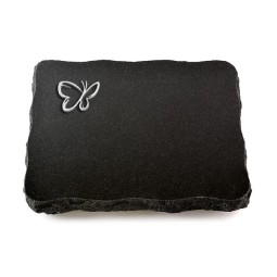 Grabplatte Indisch Black Pure Papillon (Alu)