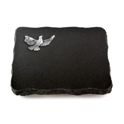 Grabplatte Indisch Black Pure Taube (Alu)