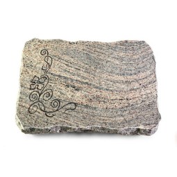 Grabplatte Juparana/Pure Blume 2