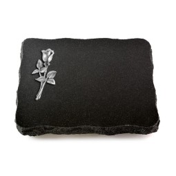 Grabplatte Indisch Black Pure Rose 8 (Alu)