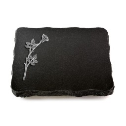 Grabplatte Indisch Black Pure Rose 9 (Alu)