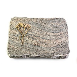 Grabplatte Juparana/Pure Lilie (Bronze)