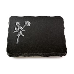 Grabplatte Indisch Black Pure Rose 10 (Alu)