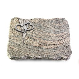 Grabplatte Juparana/Delta Herzen (Alu)