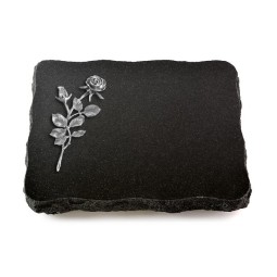 Grabplatte Indisch Black Pure Rose 13 (Alu)