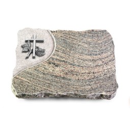 Grabplatte Juparana/Folio Kreuz 1 (Alu)