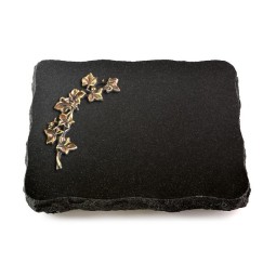 Grabplatte Indisch Black Pure Efeu (Bronze)