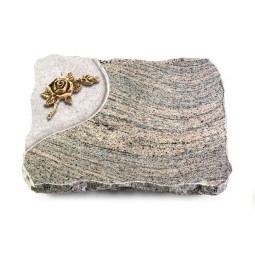 Grabplatte Juparana/Folio Rose 1 (Bronze)