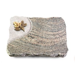 Grabplatte Juparana/Folio Rose 3 (Bronze)