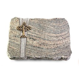 Grabplatte Juparana/Strikt Baum 2 (Bronze)