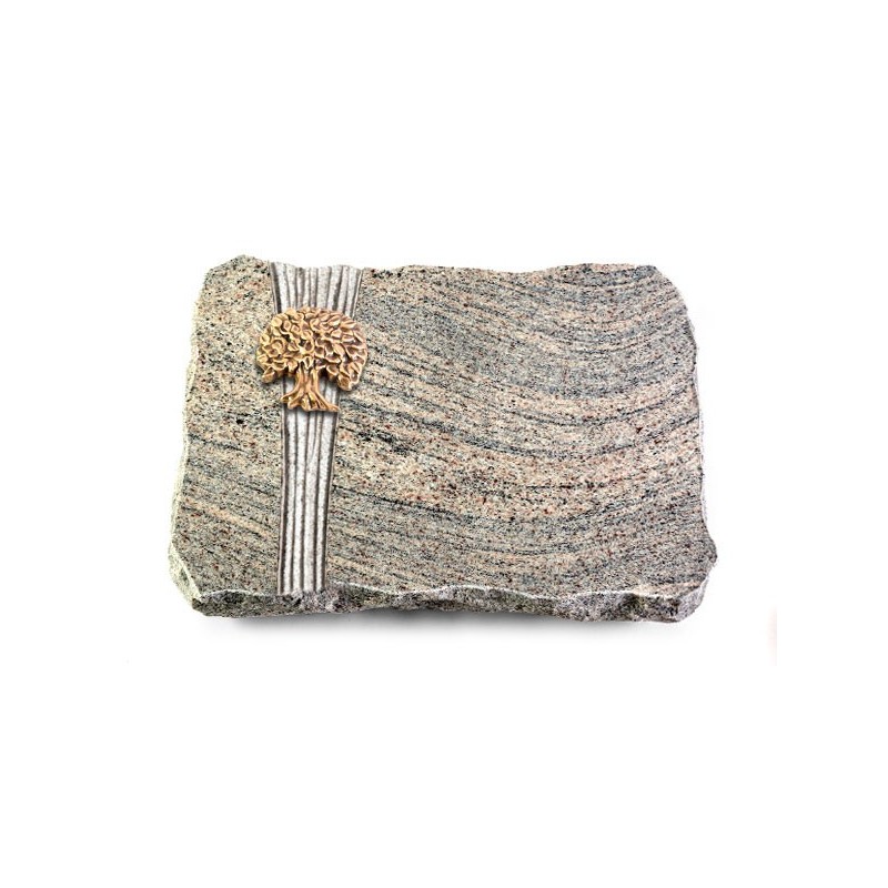 Grabplatte Juparana/Strikt Baum 3 (Bronze)