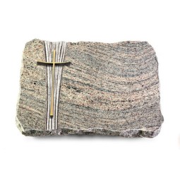 Grabplatte Juparana/Strikt Kreuz 2 (Bronze)