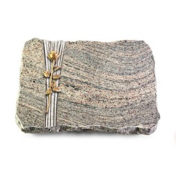 Grabplatte Juparana/Strikt Rose 12 (Bronze)