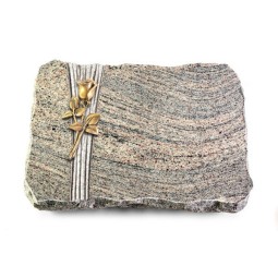 Grabplatte Juparana/Strikt Rose 8 (Bronze)