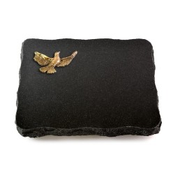 Grabplatte Indisch Black Pure Taube (Bronze)