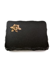 Grabplatte Indisch Black Pure Rose 4 (Bronze)