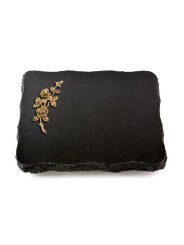 Grabplatte Indisch Black Pure Rose 5 (Bronze)