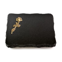 Grabplatte Indisch Black Pure Rose 7 (Bronze)