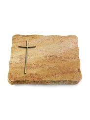 Grabplatte Kashmir/Pure Kreuz 2 (Bronze)