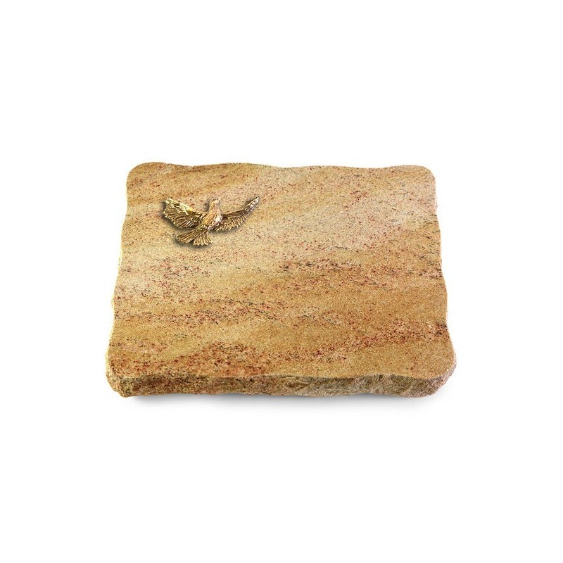 Grabplatte Kashmir/Pure Taube (Bronze)