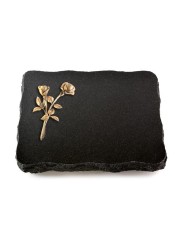 Grabplatte Indisch Black Pure Rose 10 (Bronze)