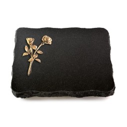 Grabplatte Indisch Black Pure Rose 10 (Bronze)