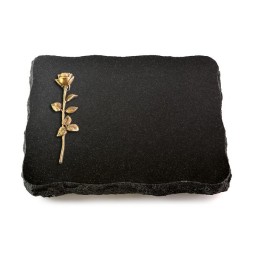 Grabplatte Indisch Black Pure Rose 12 (Bronze)