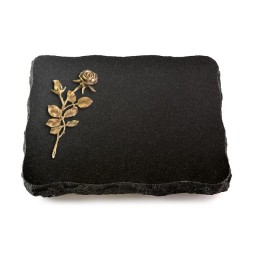 Grabplatte Indisch Black Pure Rose 13 (Bronze)