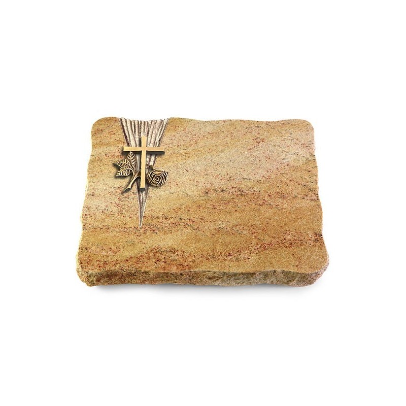 Grabplatte Kashmir/Delta Kreuz 1 (Bronze)