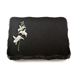 Grabplatte Indisch Black Pure Orchidee (Color)