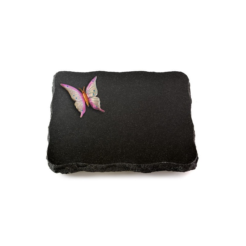 Grabplatte Indisch Black Pure Papillon 1 (Color)