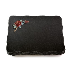 Grabplatte Indisch Black Pure Rose 1 (Color)