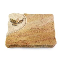 Grabplatte Kashmir/Folio Taube (Bronze)