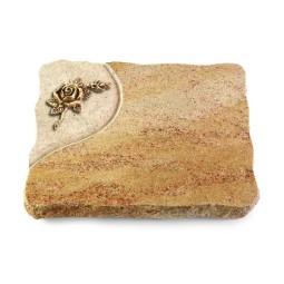 Grabplatte Kashmir/Folio Rose 1 (Bronze)