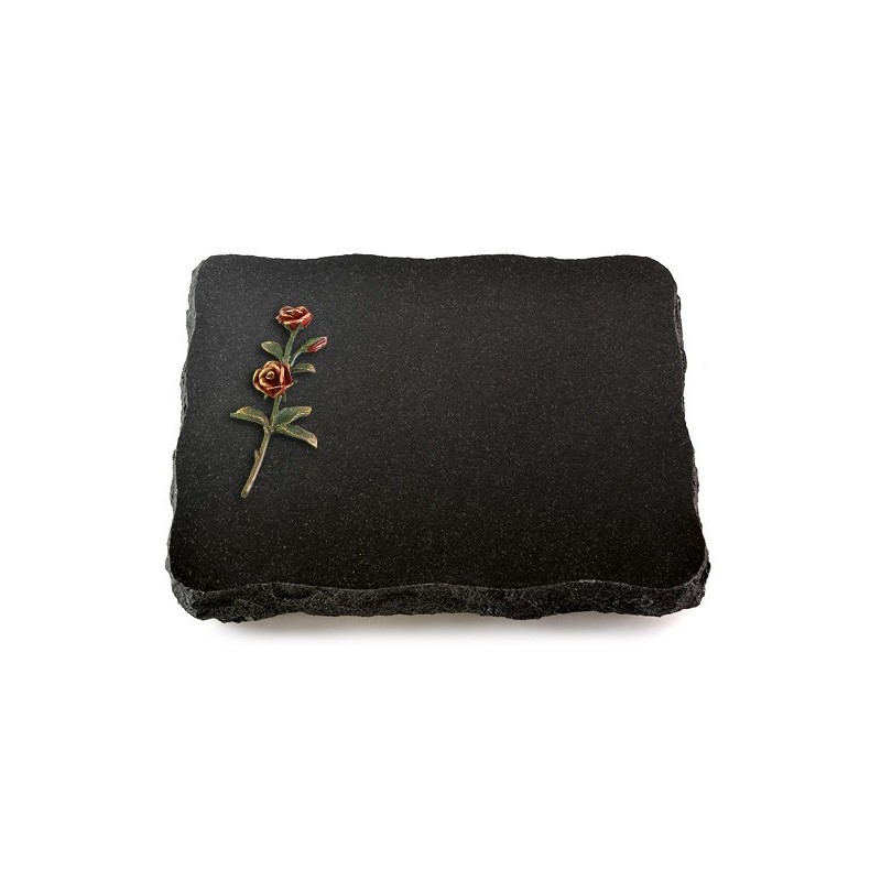 Grabplatte Indisch Black Pure Rose 6 (Color)